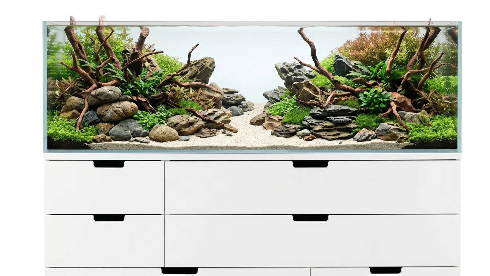 225L Aquarium 120x47x40cm (LxTxH) für IKEA Nordli