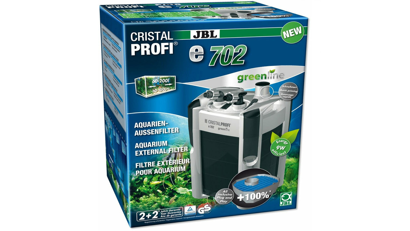 JBL CRISTALPROFI e702 greenline - GarnelenTv-Shop
JBL CRISTALPROFI e702 Greenline Außenfilter für Aquarien