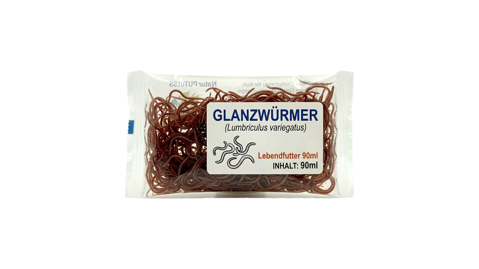 Glanzwürmer (Lumbriculus variegatus) - Lebendfutter 90ml
