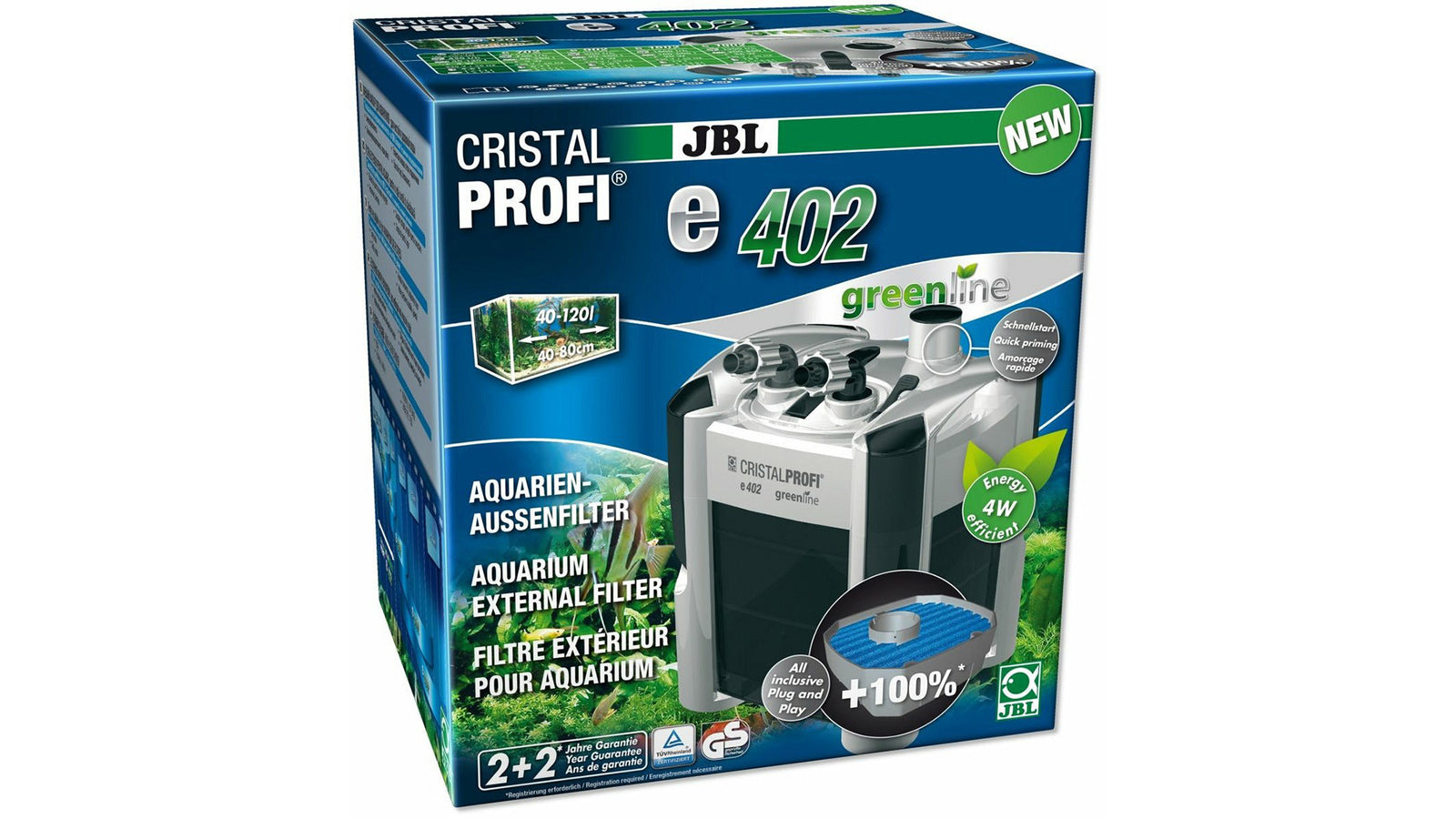 JBL CRISTALPROFI e402 greenline - GarnelenTv-Shop
JBL CRISTALPROFI e402 Greenline Außenfilter für Aquarien