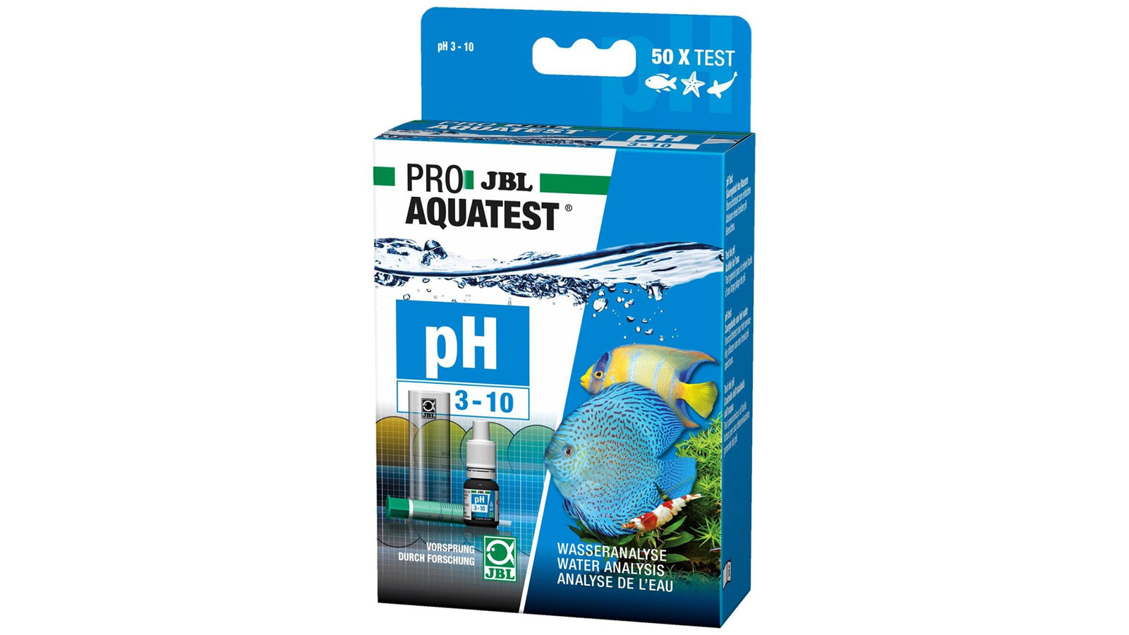 JBL ProAquaTest pH Test-Set 3,0-10,0 - GarnelenTv-Shop
JBL ProAquaTest pH Test-Set mit Farbkarte und Küvette