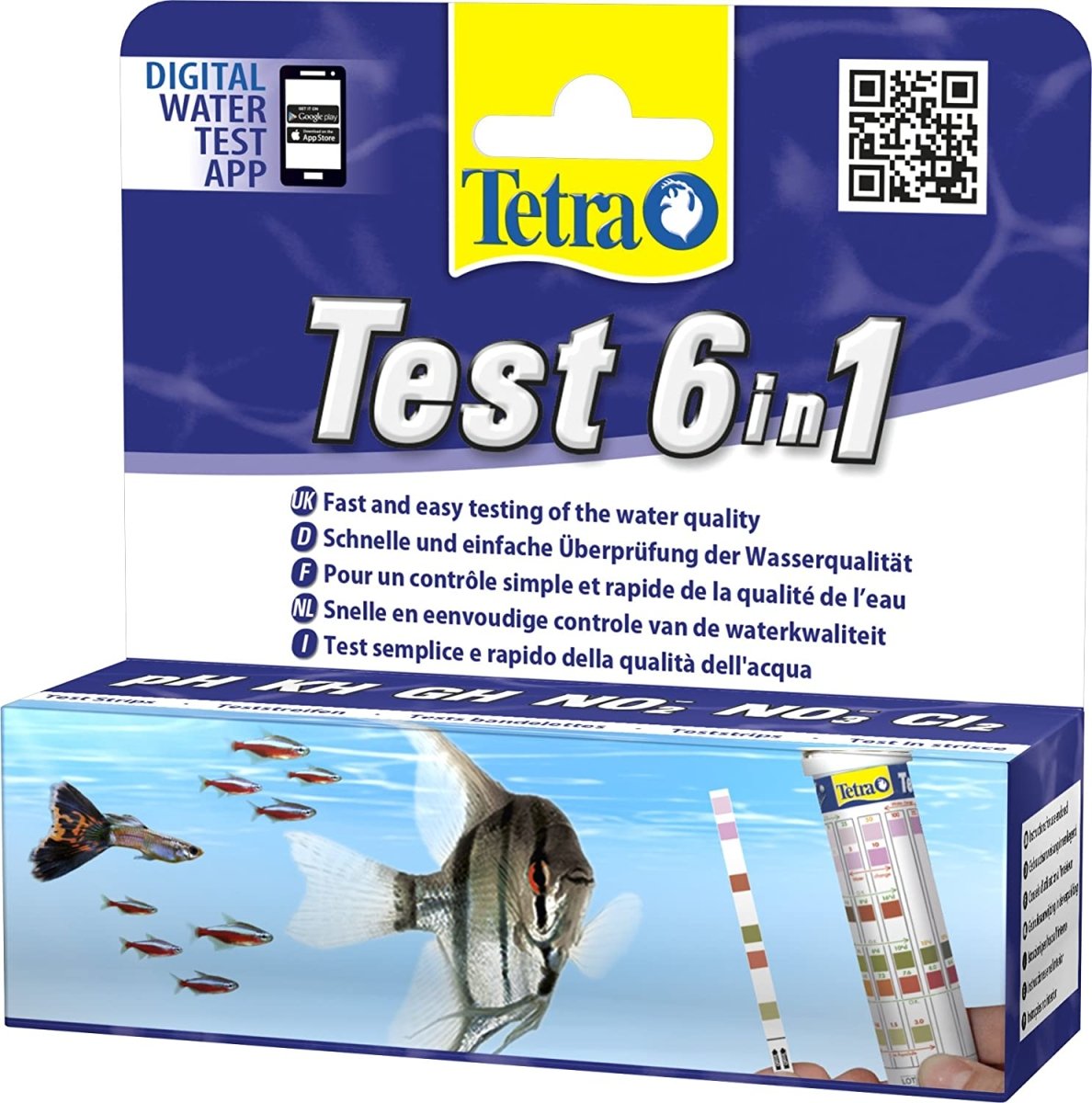 Wassertest - Tetra Test 6 in 1 - GarnelenTv-Shop
Tetra Test 6 in 1 für Wasserqualität