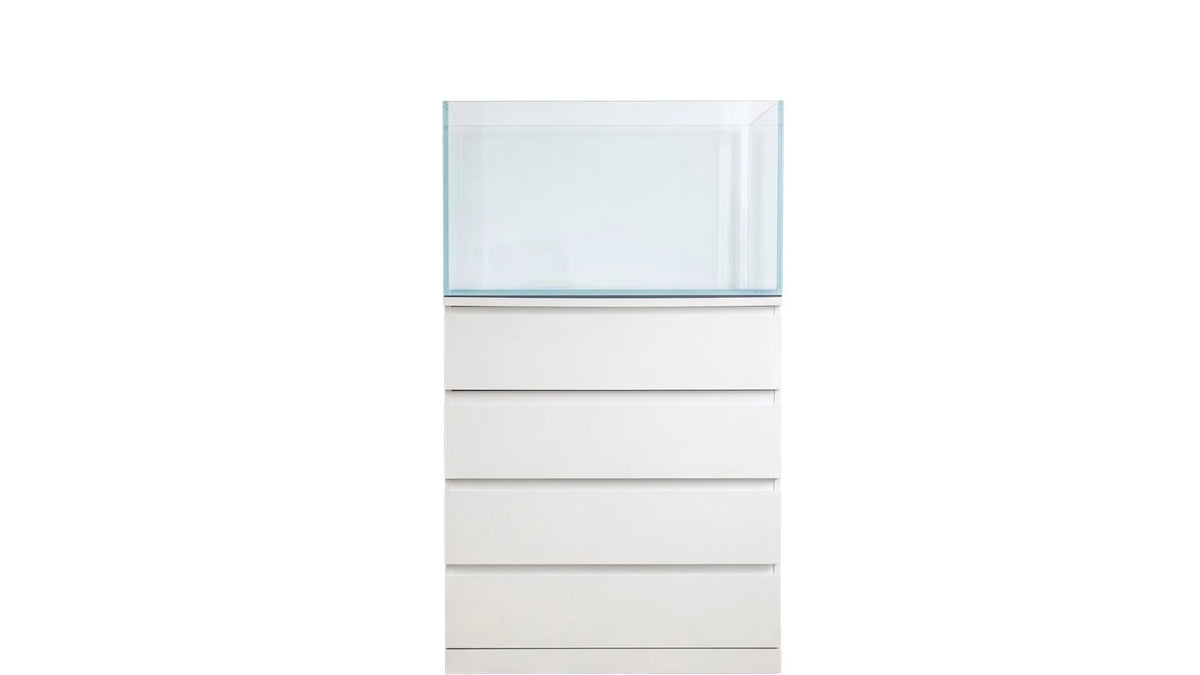 Aquarium 138L für IKEA Kullen mit Sondermaß 70x39,5x50 cm, sauber verklebten Kanten und kompakter Bauweise für Zierfische und Aquascaping