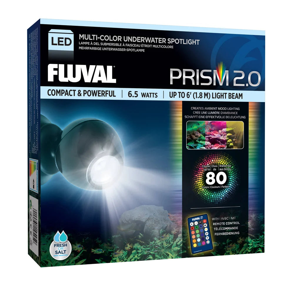 Fluval - Prism 2.0 Mehrfarbige Unterwasser-Spotlight-LED, 6,5W