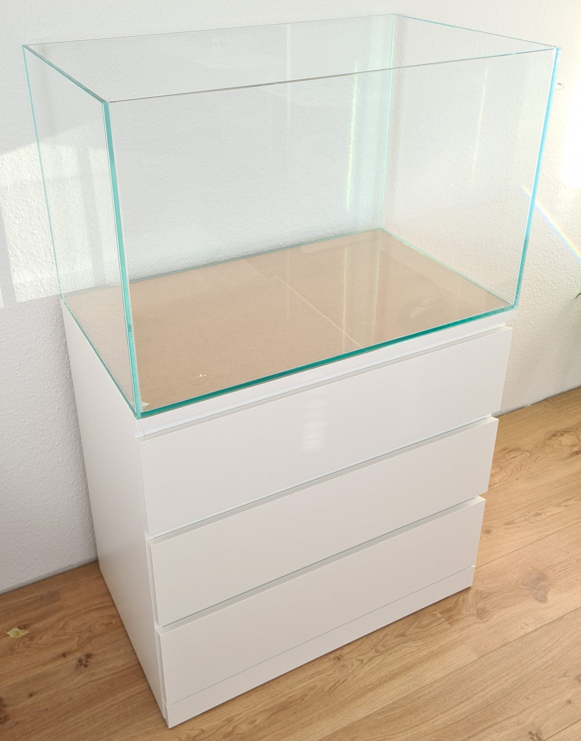 Aquarium 80x48x50cm (LxTxH) 190l für IKEA Malm