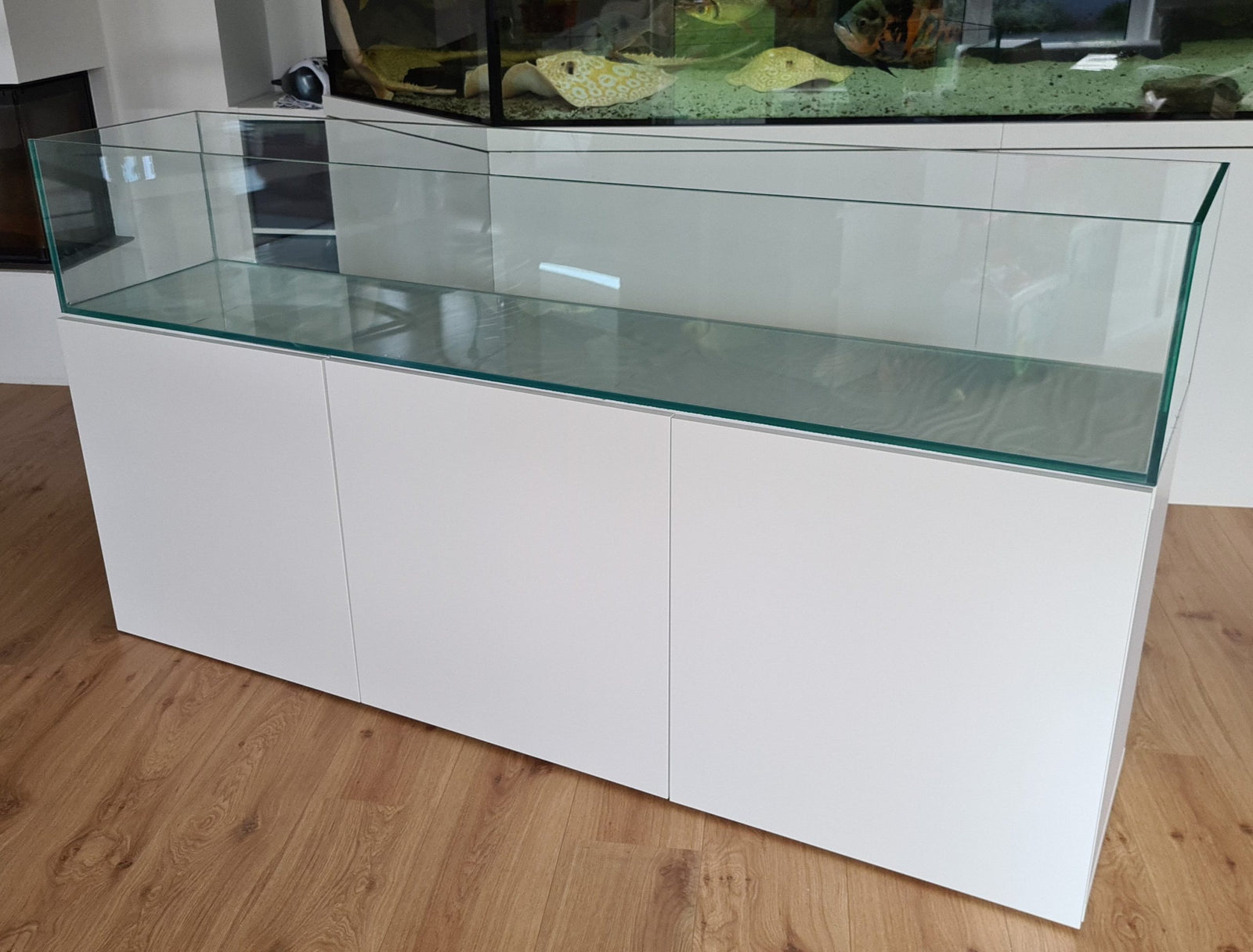 216L Aquarium 180x40x30cm für IKEA Besta mit hochwertigem Silikon
