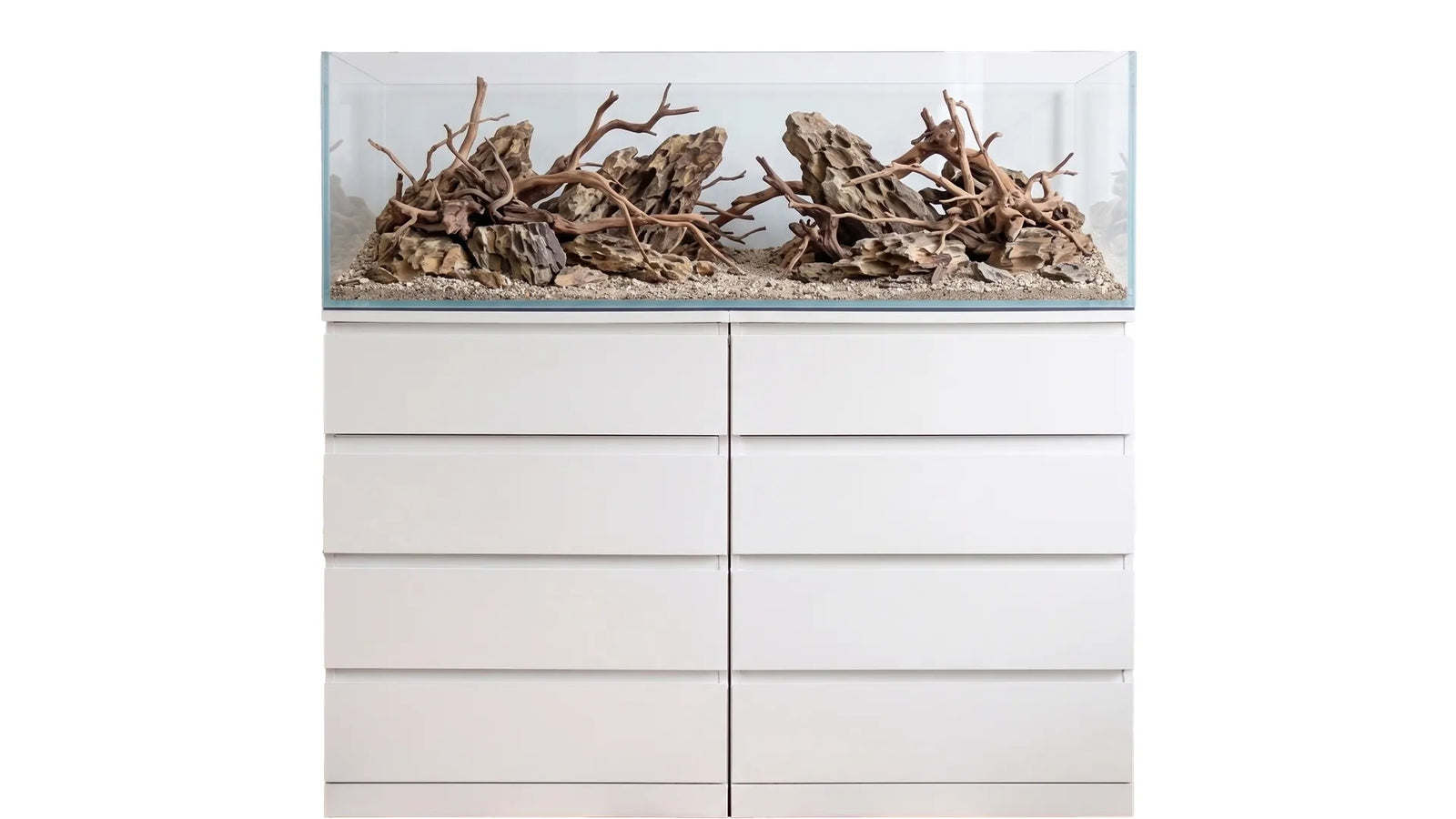 221 Liter Aquarium 140x39,5x40 cm passend für IKEA Kullen mit breiter Glasfront, klarer Verarbeitung und moderner Optik für Aquaristik im Wohnraum