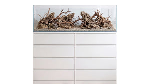 221 Liter Aquarium 140x39,5x40 cm passend für IKEA Kullen mit breiter Glasfront, klarer Verarbeitung und moderner Optik für Aquaristik im Wohnraum