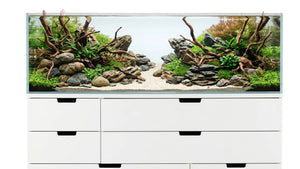 225L Aquarium 120x47x40cm (LxTxH) für IKEA Nordli