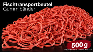 Zierfisch Transport Gummibänder Gummiringe 500 g