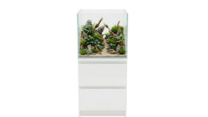 75 Liter Aquarium 40x47x40 cm passend für IKEA Malm mit klarer Glasfront, kompakter Form und moderner Optik für Aquascaping und Zierfische