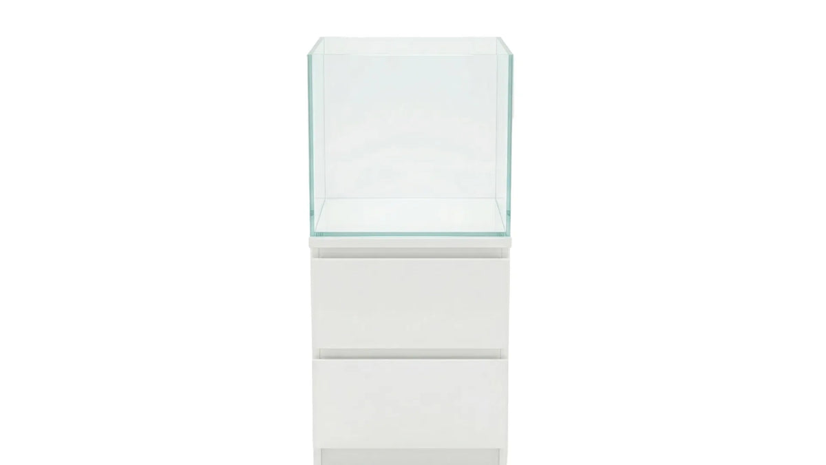 Aquarium 75L für IKEA Malm mit Sondermaß 40x47x40 cm, sauber verklebten Kanten und platzsparender Bauweise für Wohnraum Aquarien