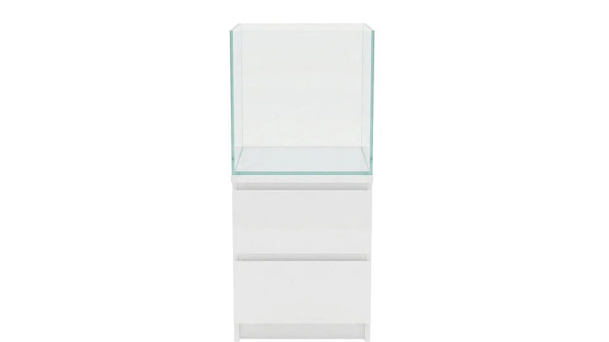 Aquarium 94L für IKEA Malm mit rechteckigem Maß 40x47x50 cm, klarer Frontscheibe und sauberer Verarbeitung