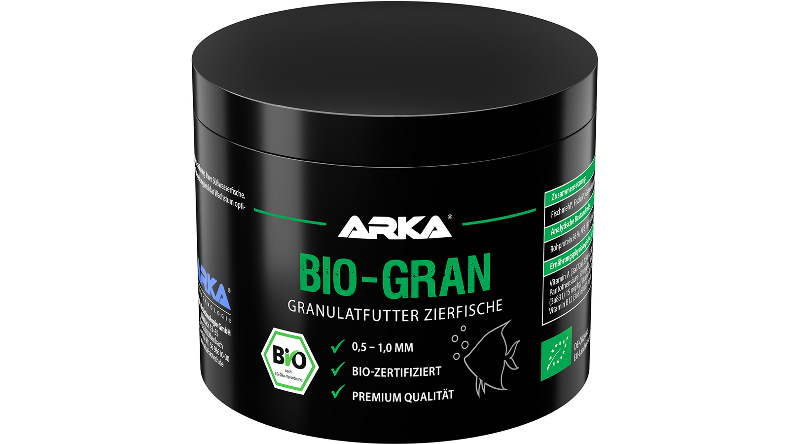 ARKA BIO GRAN Granulatfutter für Zierfische
