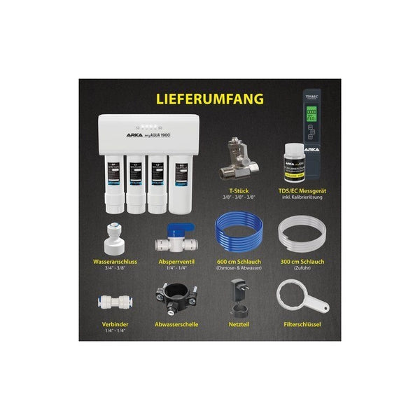 ARKA myAQUA® 1900 – effiziente Wasserfilterung
