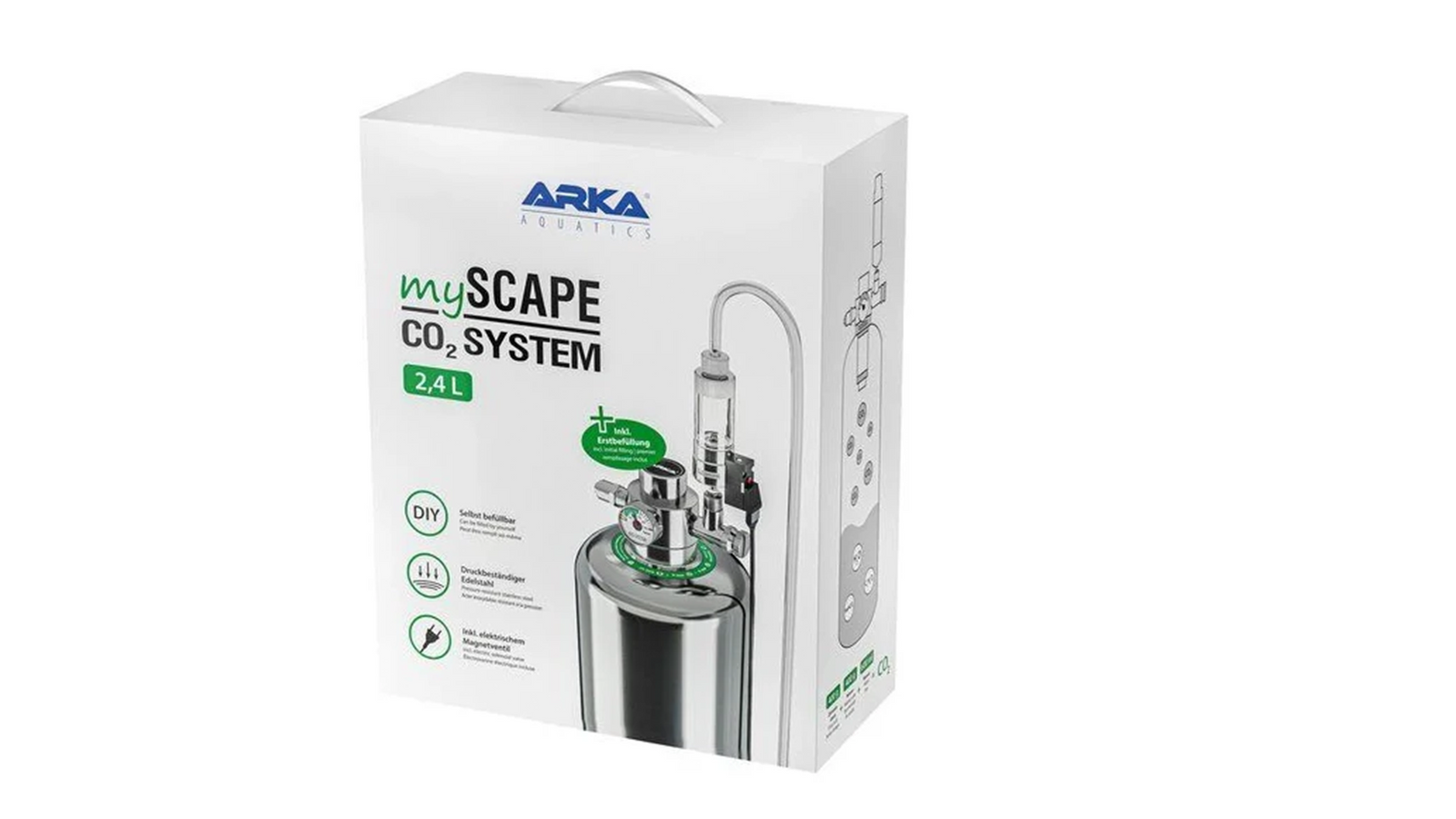 ARKA myScape CO2 System Edelstahl Zylinder
