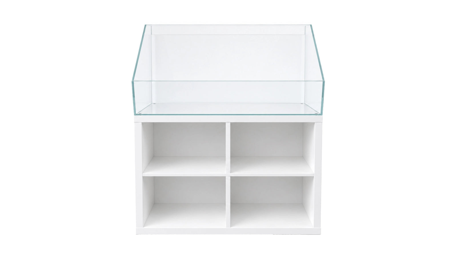Aquarium / Paludarium 76,5x39x20/40cm (LxTxH) 60l für IKEA Kallax
