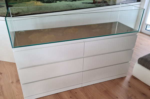 Aquarium 226L für IKEA Malm-Kommode – Robustes Glas und elegantes Design
