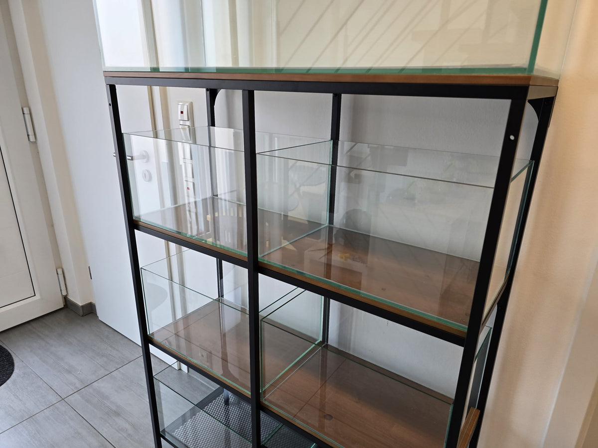 Aquarium 79L mit Trennscheibe für Zuchtzwecke und Lebensräume
