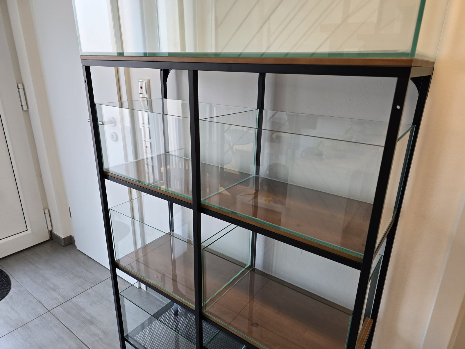 Aquarium 79L mit Trennscheibe für IKEA Fjällbo, 98,5x32x25 cm