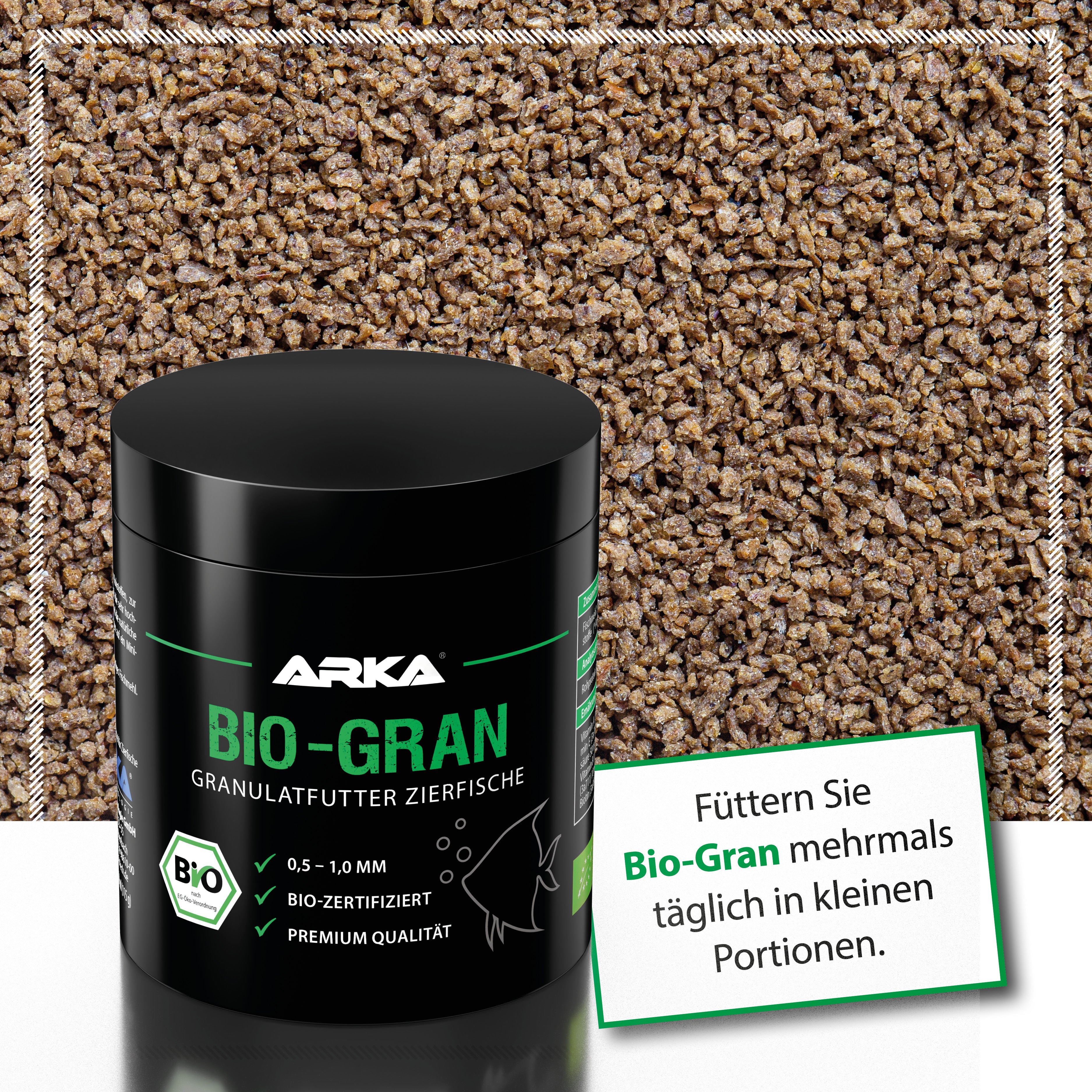 ARKA BIO GRAN - Granulatfutter für Zierfische -  Granulatfutter Zierfische