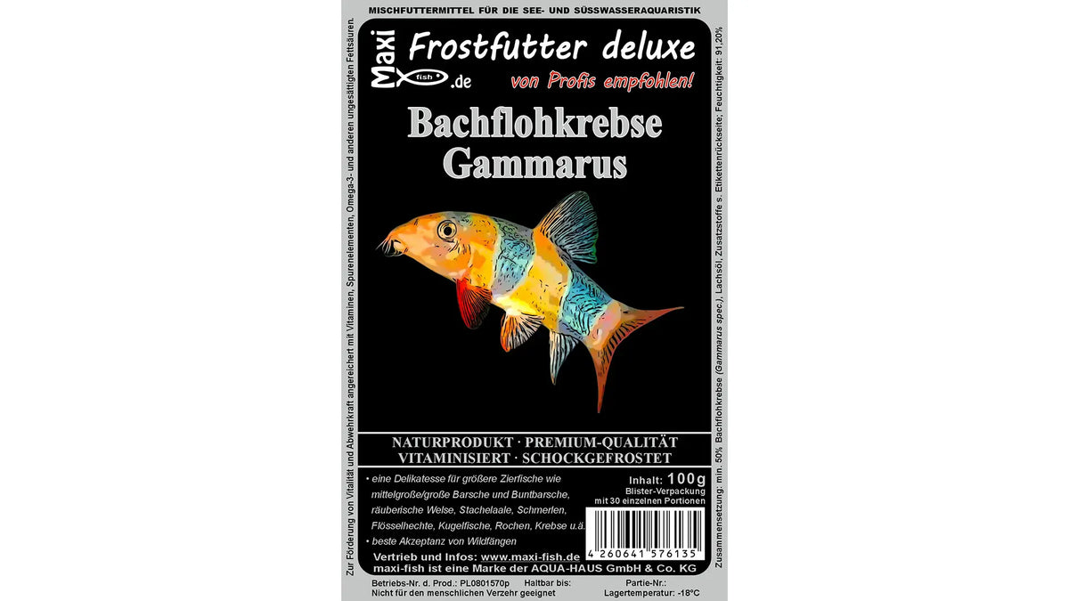 Bachflohkrebse (Gammarus) Frostfutter von maxi-fish