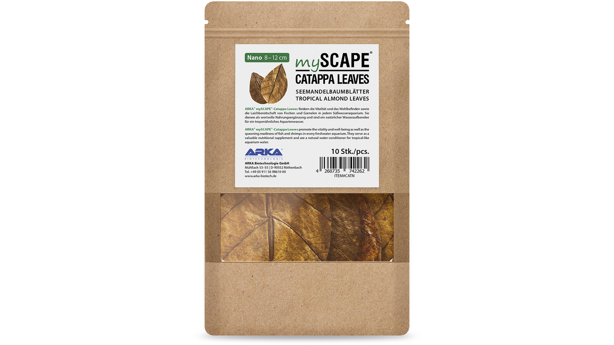 Natürliche Wasserpflege mit ARKA Catappa Leaves