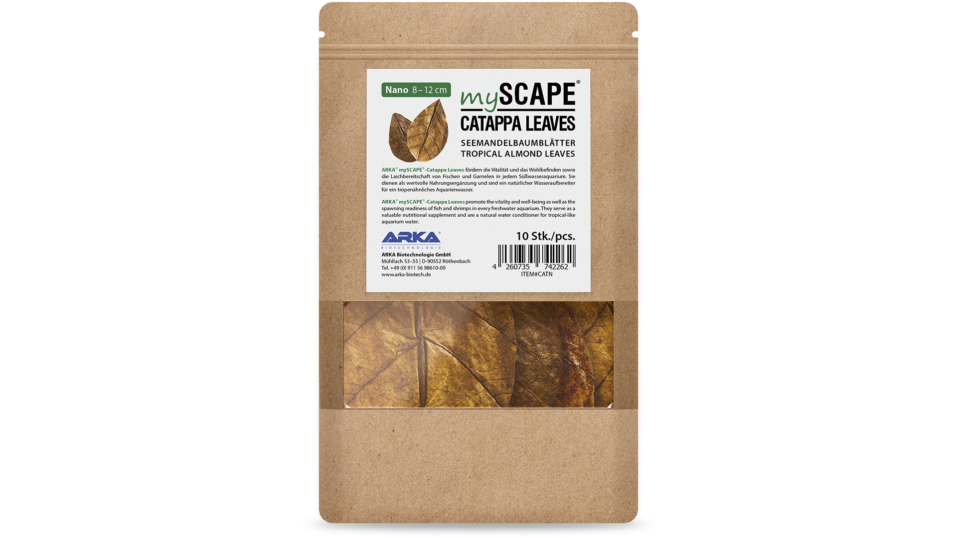 ARKA Catappa Leaves – Seemandelbaumblätter für Aquarien