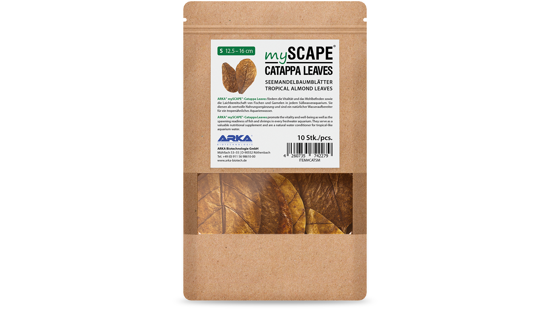 ARKA Catappa Leaves – Seemandelbaumblätter für Aquarien