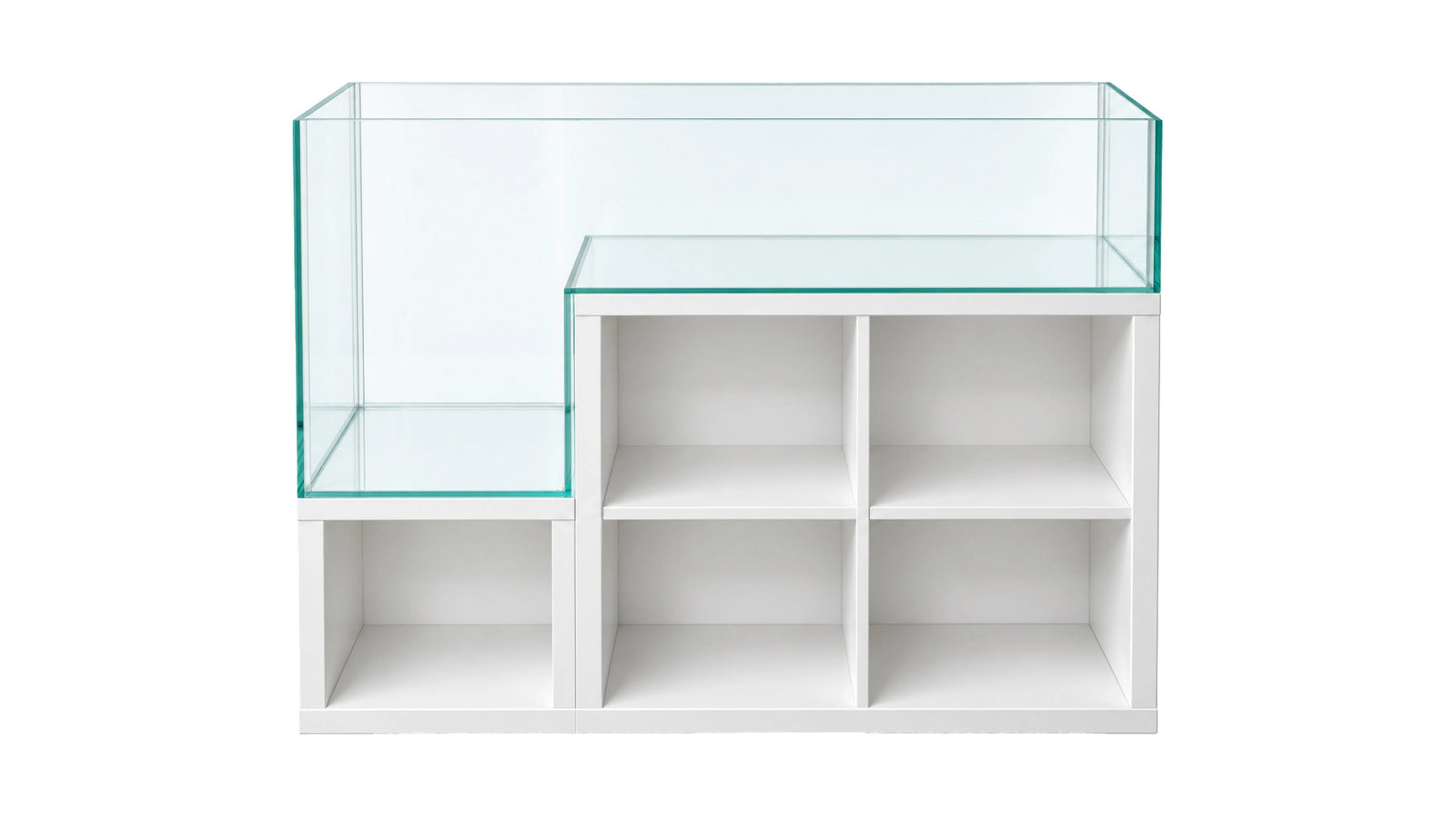 Aquarium 117,5x40x65,5/30cm DropOff 194l für IKEA Kallax - Versandkostenfrei!