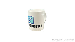 Geschenkidee für Aquaristik-Fans: Flossengenossen Tasse aus Keramik