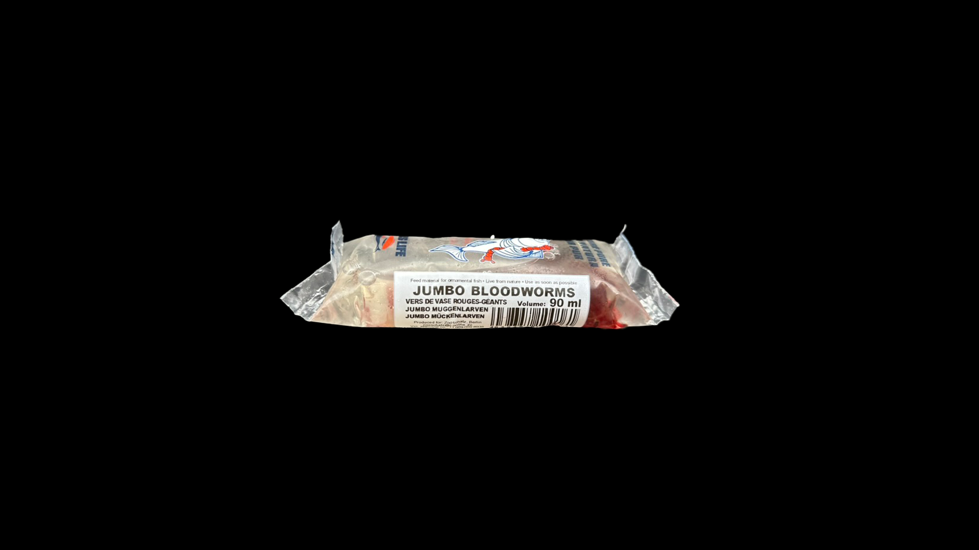 Jumbo Rote Mückenlarven - Lebendfutter für Aquarienfische