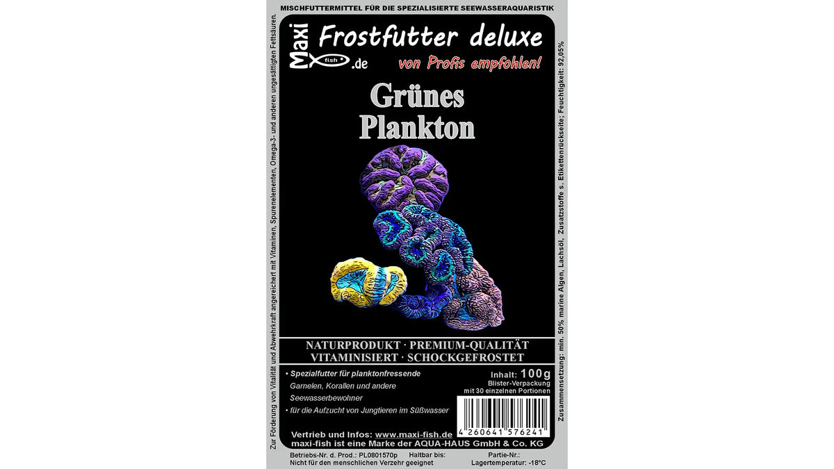 Grünes Plankton - Frostfutter von maxi-fish