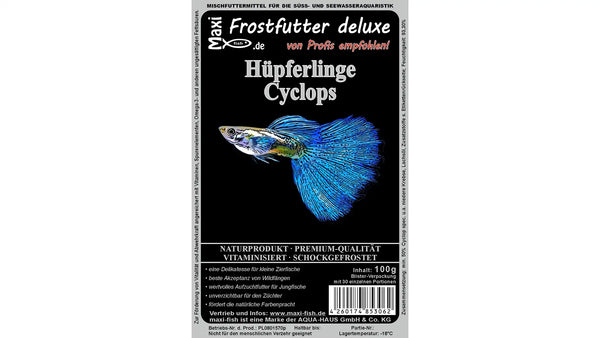 Hüpferlinge (Cyclops) Frostfutter von maxi-fish - Hochwertige Proteinnahrung für Zierfische und Garnelen