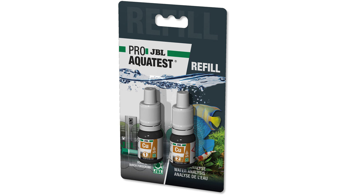 JBL PROAQUATEST Cu Kupfer - GarnelenTv-Shop

Kupfergehalt messen im Aquarium oder Teich mit JBL PROAQUATEST Cu
