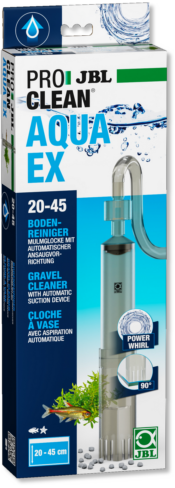 JBL PROCLEAN AQUA EX für regelmäßigen Wasserwechsel im Aquarium
JBL Mulmglocke zur effizienten Reinigung von Aquarienböden

