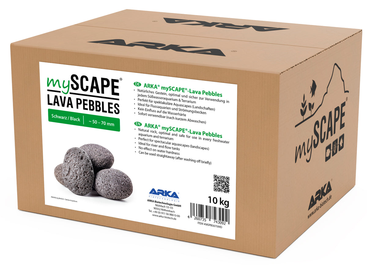 ARKA Lava Pebbles 90-120 mm – Ideal für Pflanzen &amp; Moose

