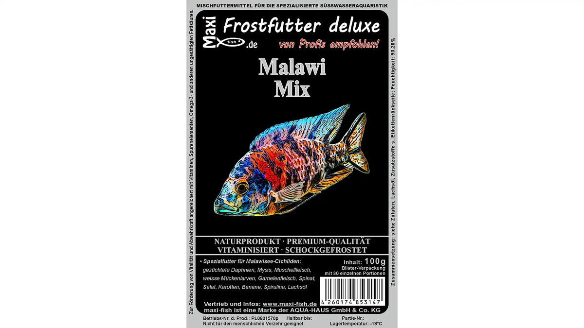 Malawi-Mix Frostfutter von maxi-fish: Hochwertiges Frostfutter für Malawi-Cichliden
