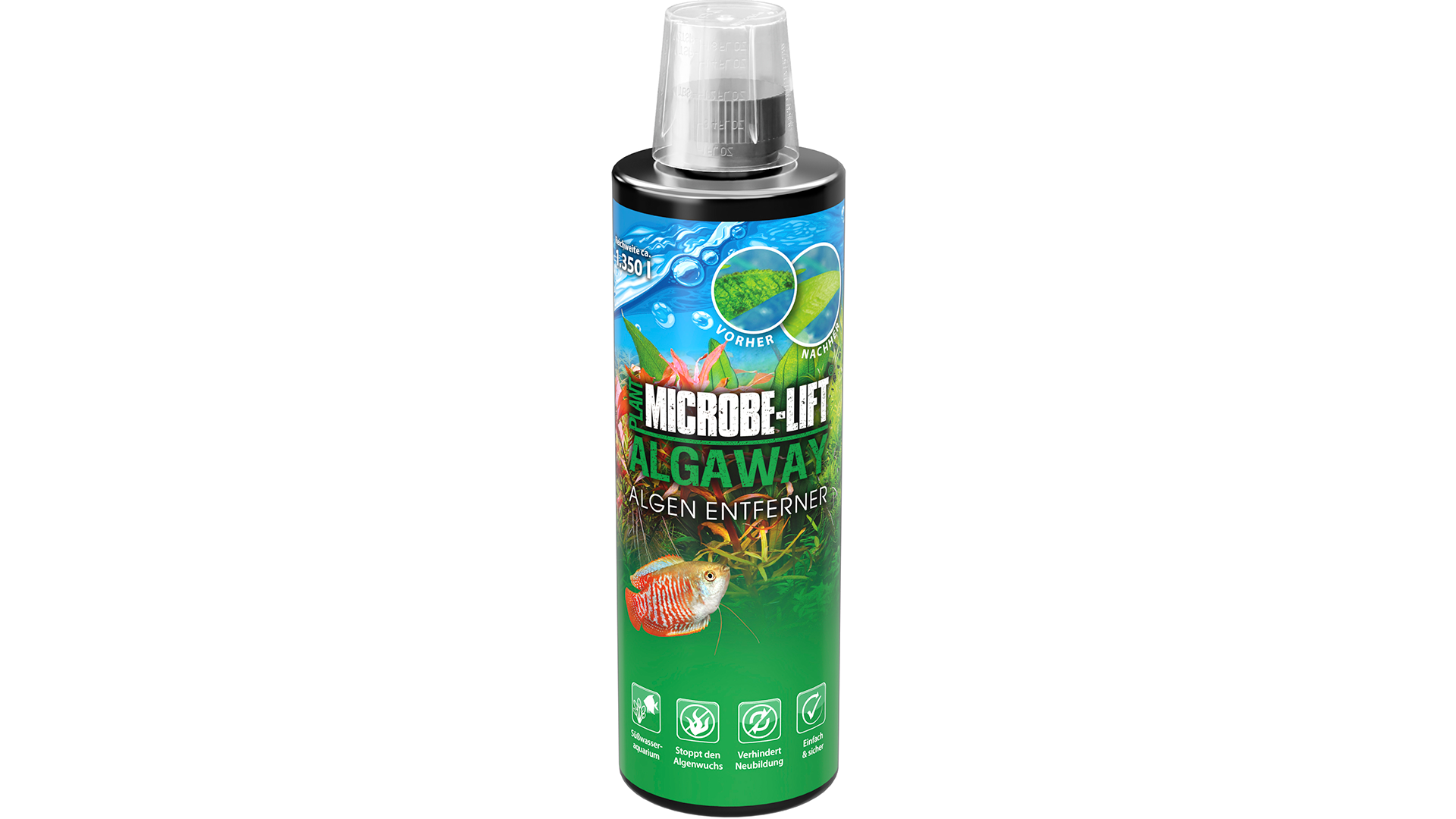 ARKA Algaway Algenentferner Aquarium 118 ml 473 ml Süßwasser