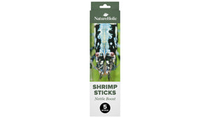 NatureHolic Garnelen Lollies Brennnessel Boost 5 Stück mit 24 Prozent Brennnesselpulver als Shrimp Sticks zum Stecken in den Bodengrund
