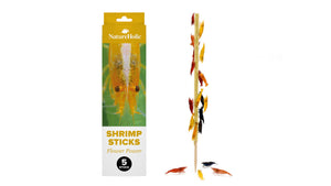 NatureHolic Garnelen Lollies Flower Power 5 Stück mit 13 Prozent Blütenpollen als Shrimp Sticks zum Stecken in den Bodengrund
