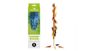 NatureHolic Garnelen Lollies Mineral Boost 5 Stück mit Mineralstoffen und Insekten als Shrimp Sticks für Panzeraufbau und Gehäuseaufbau