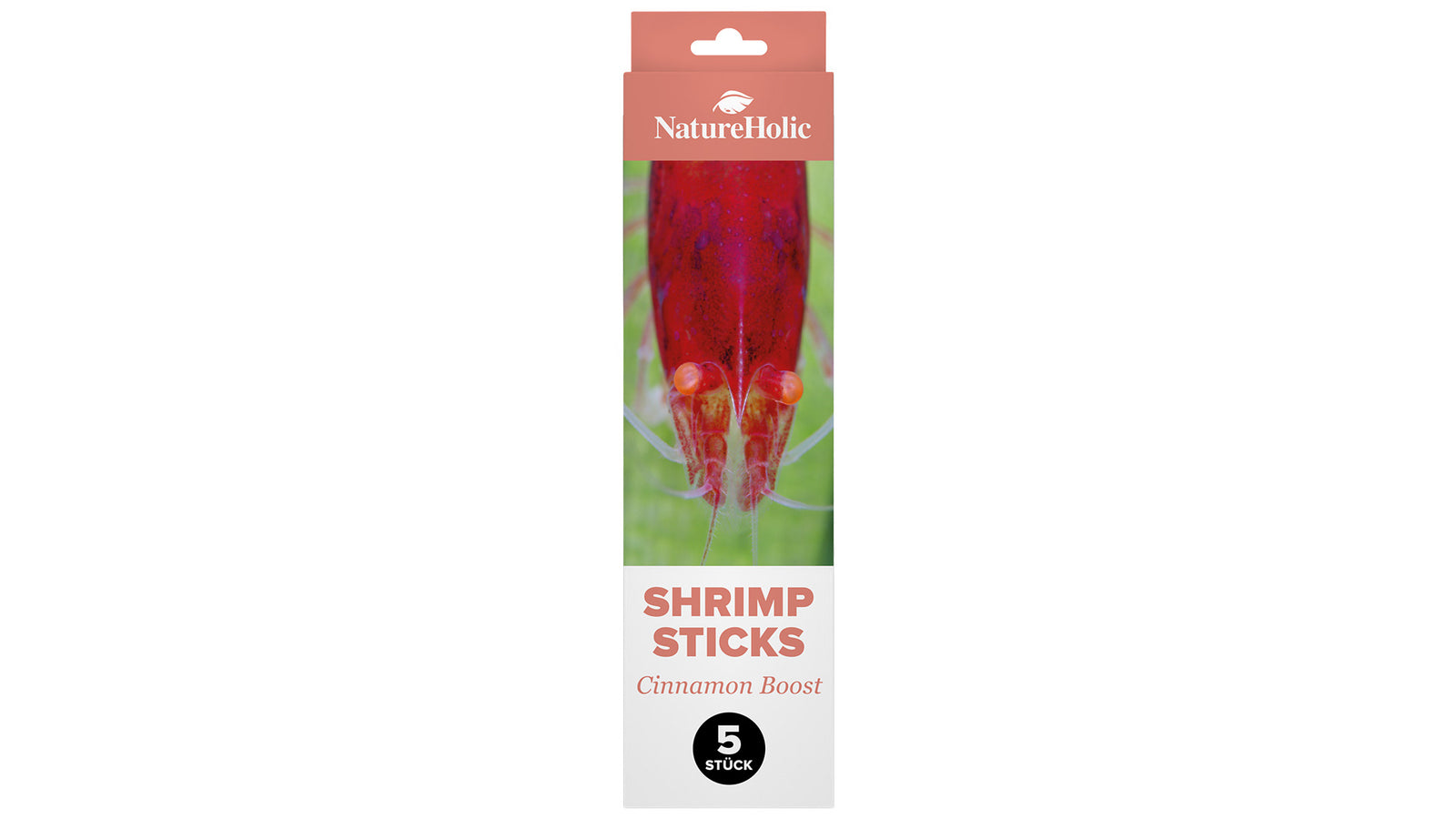NatureHolic Garnelen Lollies Cinnamon Boost 5 Stück mit 23 Prozent Zimt als Shrimp Sticks zum Stecken in den Bodengrund oder für die Handfütterung