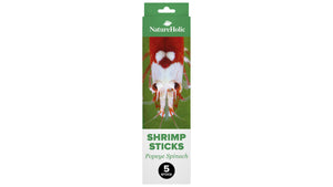 NatureHolic Garnelen Lollies Popeye Spinach 5 Stück mit hochwertigem Spinat als Shrimp Sticks zum Stecken in den Bodengrund
