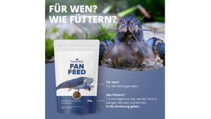 NatureHolic Fanfeed Fächergarnelenfutter 30 g als feines, energiereiches Staubfutter für Fächergarnelen