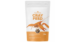 NatureHolic Crayfeed Krebsfutter 30 g als wasserstabile Sticks für omnivore Süßwasserkrebse