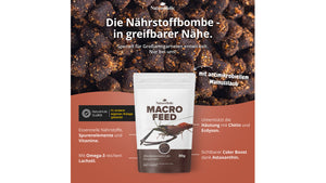 NatureHolic Macrofeed Großarmgarnelen-Futter 30 g als sinkendes Softgranulat für carnivore Großarmgarnelen und Krabben