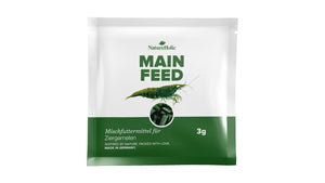 NatureHolic Mainfeed Garnelenfutter Probepackung 3 g als kaltgepresste Softpads für die tägliche Fütterung von Garnelen
