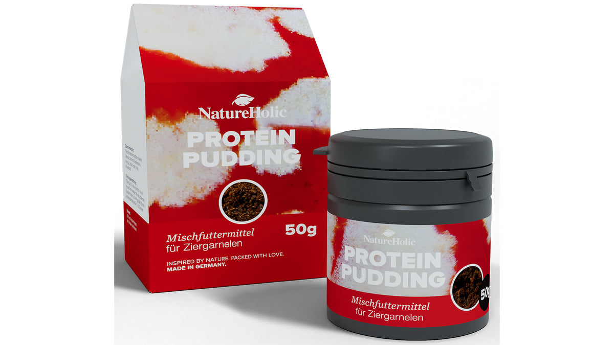 NatureHolic Protein Pudding Puddingpaste mit erhöhter Proteinversorgung für Garnelen, Krebse und Schnecken
