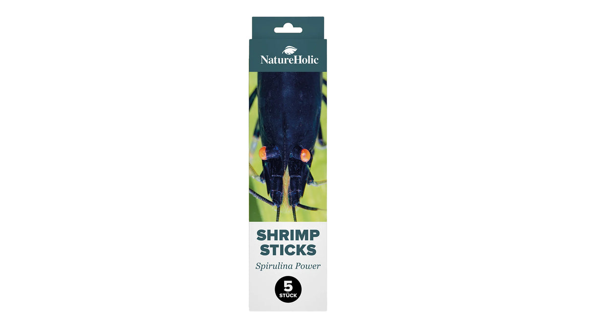 NatureHolic Garnelen Lollies SpirulinaPower 5 Stück mit Spirulina als Shrimp Sticks zum Stecken in den Bodengrund